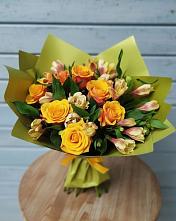 Букет цветов из:  Альстромерии и Розы в Свободном
