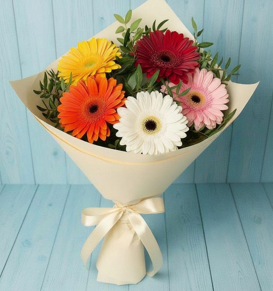 Букет цветов из: Герберы в Свободном