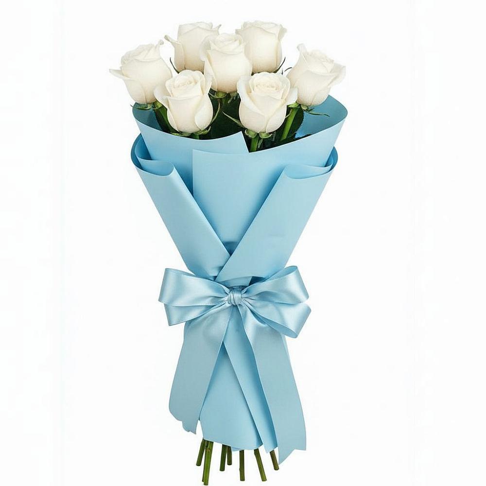 Букет 7 белых роз Проуд в Свободном