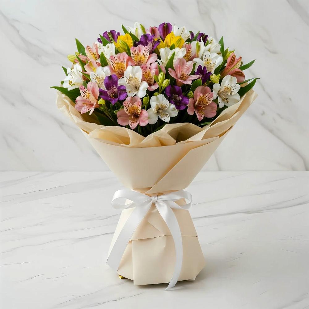 Букет цветов из: Альстромерии в Свободном