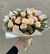 Букет Кремовые розы Латте в Свободном