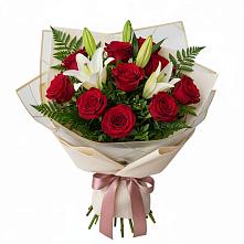 Букет цветов из:  Лилии и Розы в Свободном