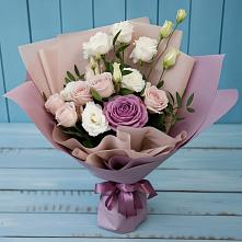 Букет цветов из:  Розы и Лизиантусы в Свободном