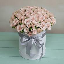 Цветочная композиция из Розы в шляпной коробке в Свободном