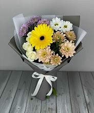 Букет цветов из:  Розы, Герберы и Хризантемы в Свободном