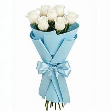 Букет 7 белых роз Проуд в Свободном