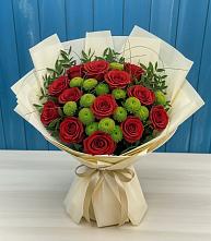 Букет цветов из:  Розы и Хризантемы в Свободном