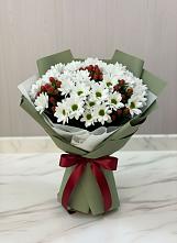 Букет цветов из:  Хризантемы #REPLACE_PRED# Свободном