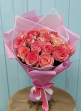 Букет 15 Розовых роз Равель в Свободном
