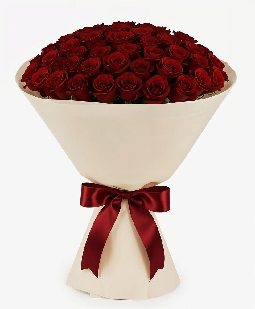 Букет 101 Бордовая роза Блэк Бакарра в Свободном