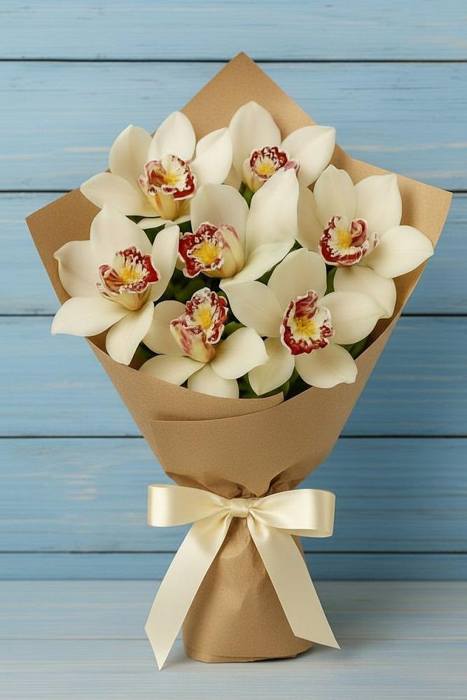 Букет цветов из: Орхидеи и Розы в Свободном